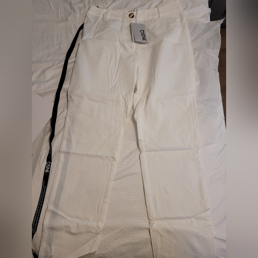Nwt jnsq edmond women's white casual dress pants size 8